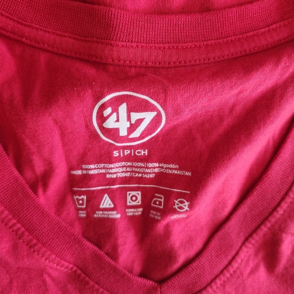 St Louis Cardinals Baseball V Neck Red STL Women's Shirt - Picture 4 of 4